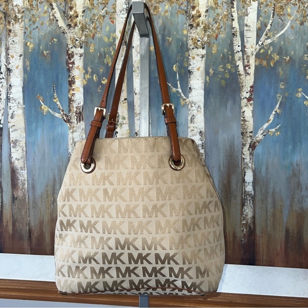 Michael Kors Tan Signature Tote Bag